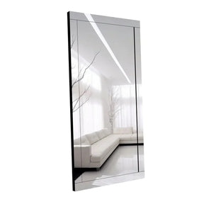 Espelho Grande Corpo Inteiro 185x90cm Dubai Yescasa Prata