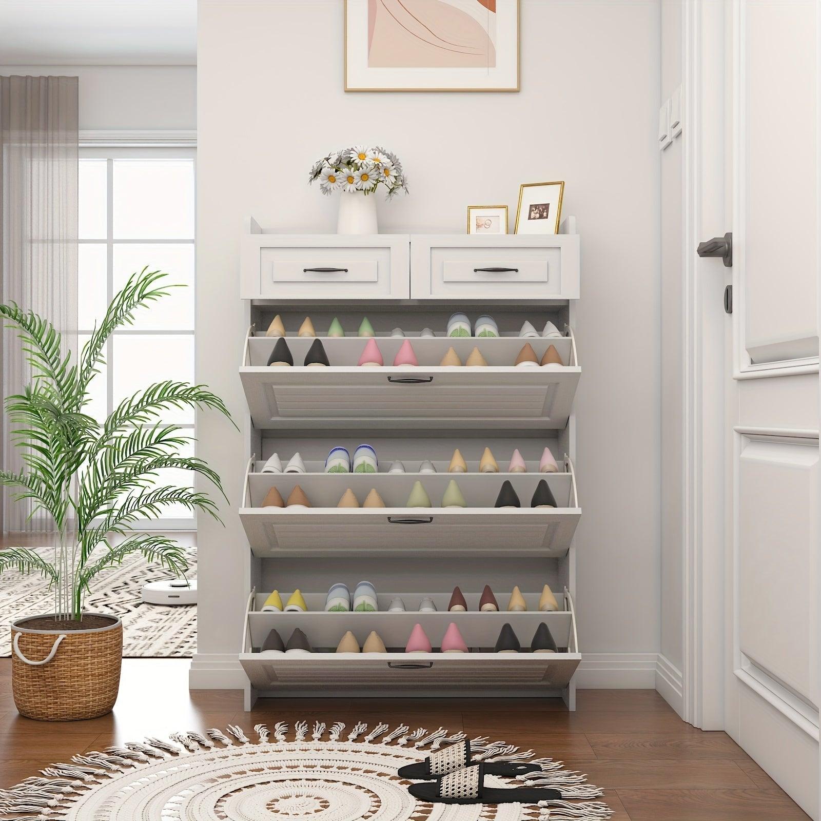 Armário de Sapatos com 3 Portas 2 Gavetas - (Promoção de Junho)
