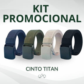 Cinto Masculino Nylon Titan - (Kit 04 unidades)