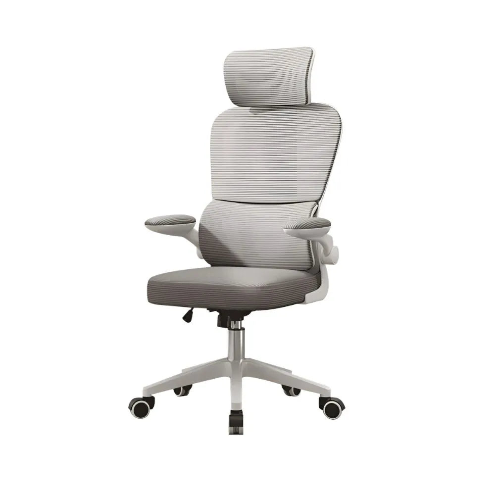 Cadeira Escritório Ergonômica Com Suporte Lombar Estofado Mesh