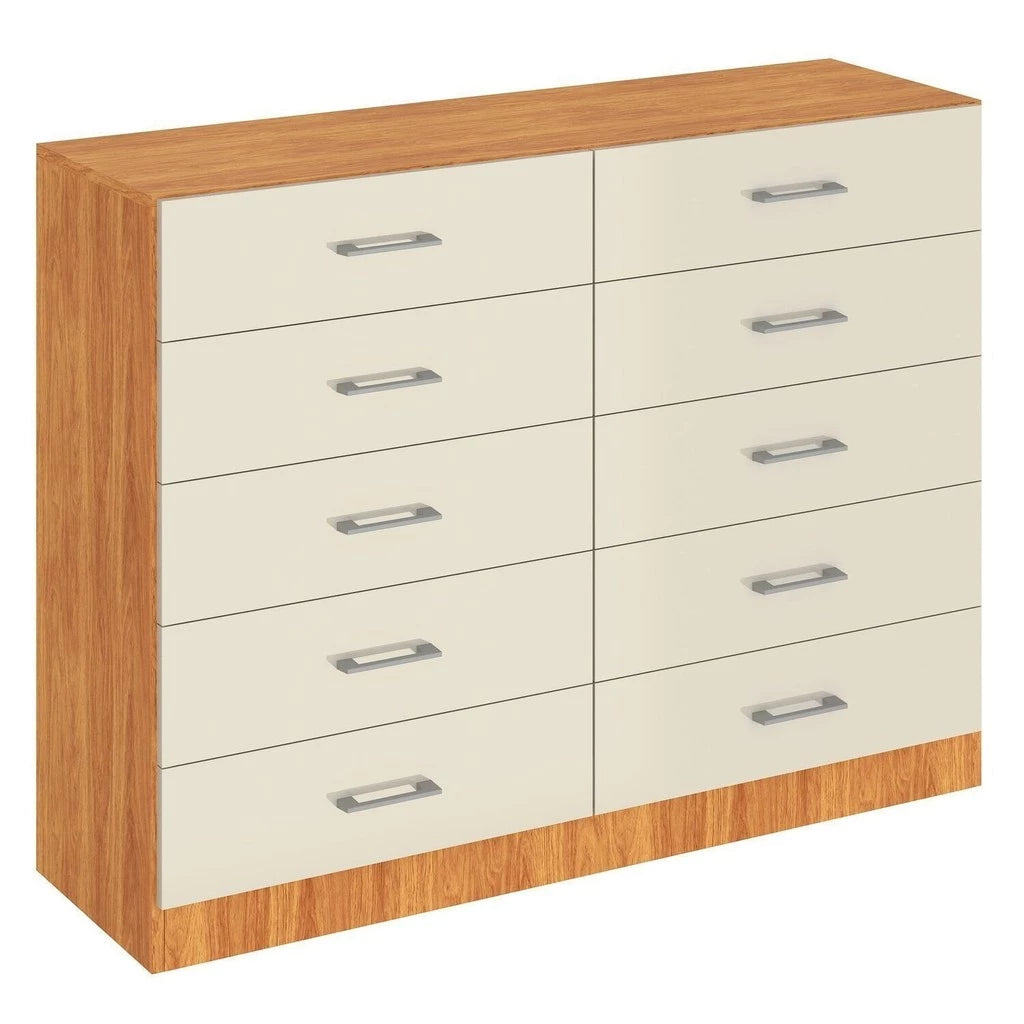 Cômoda para Quarto 10 Gavetas Caribe