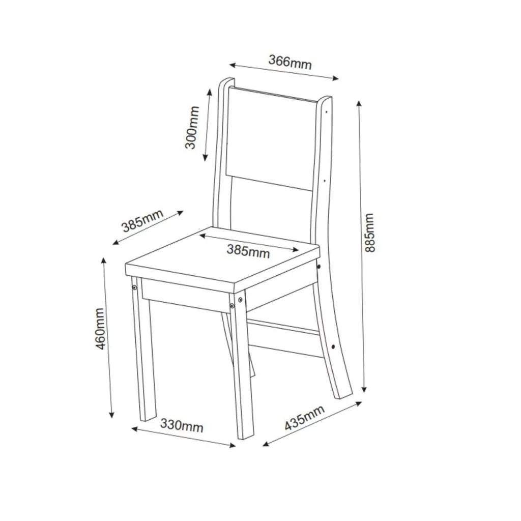 Conjunto Sala de Jantar Mesa Chilli 90cm Tampo Redondo com 4 Cadeiras Sol Mel/Blonde/Bege