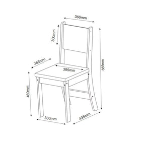 Conjunto Sala de Jantar Mesa Chilli 90cm Tampo Redondo com 4 Cadeiras Sol Mel/Blonde/Bege